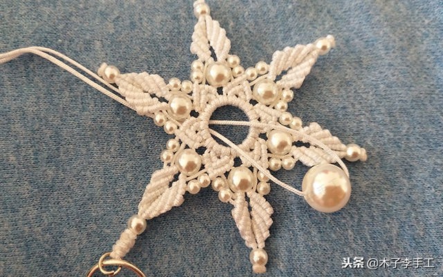 七彩莲花挂件的编法,梅花挂件编法教程