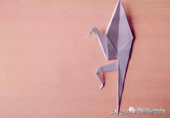 用千纸鹤糖纸做千纸鹤慢教程,不一样的纸鹤折纸
