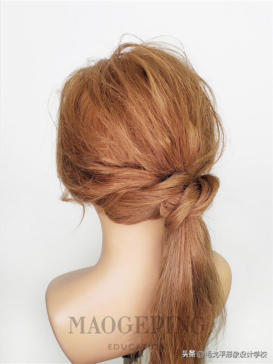 慵懒简单盘发,慵懒简单低马尾