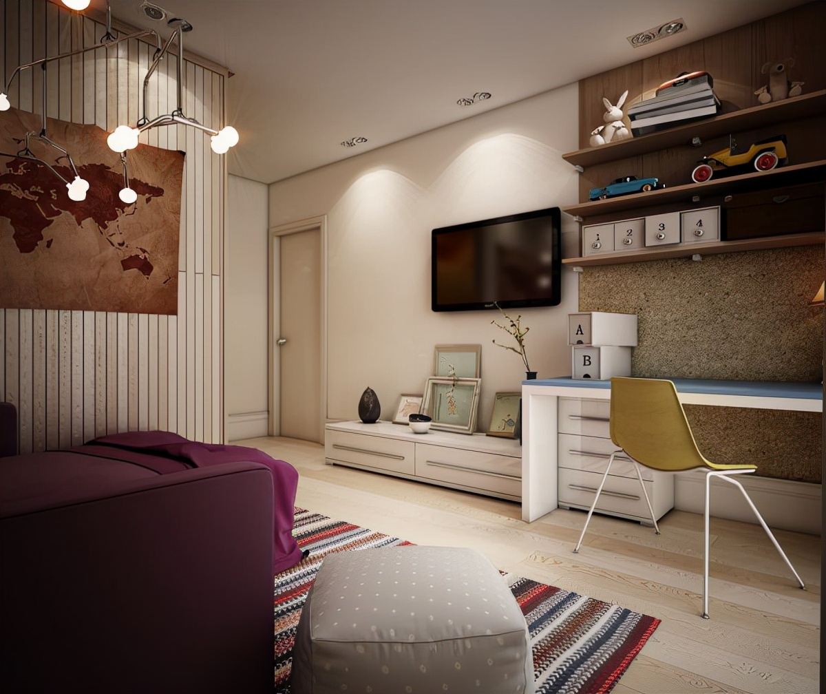 创意卧室,青少年男孩房卧室设计