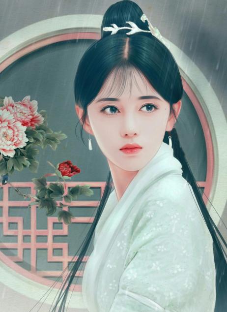 八位最惊艳的古装女子图片手绘,明星手绘壁纸古装