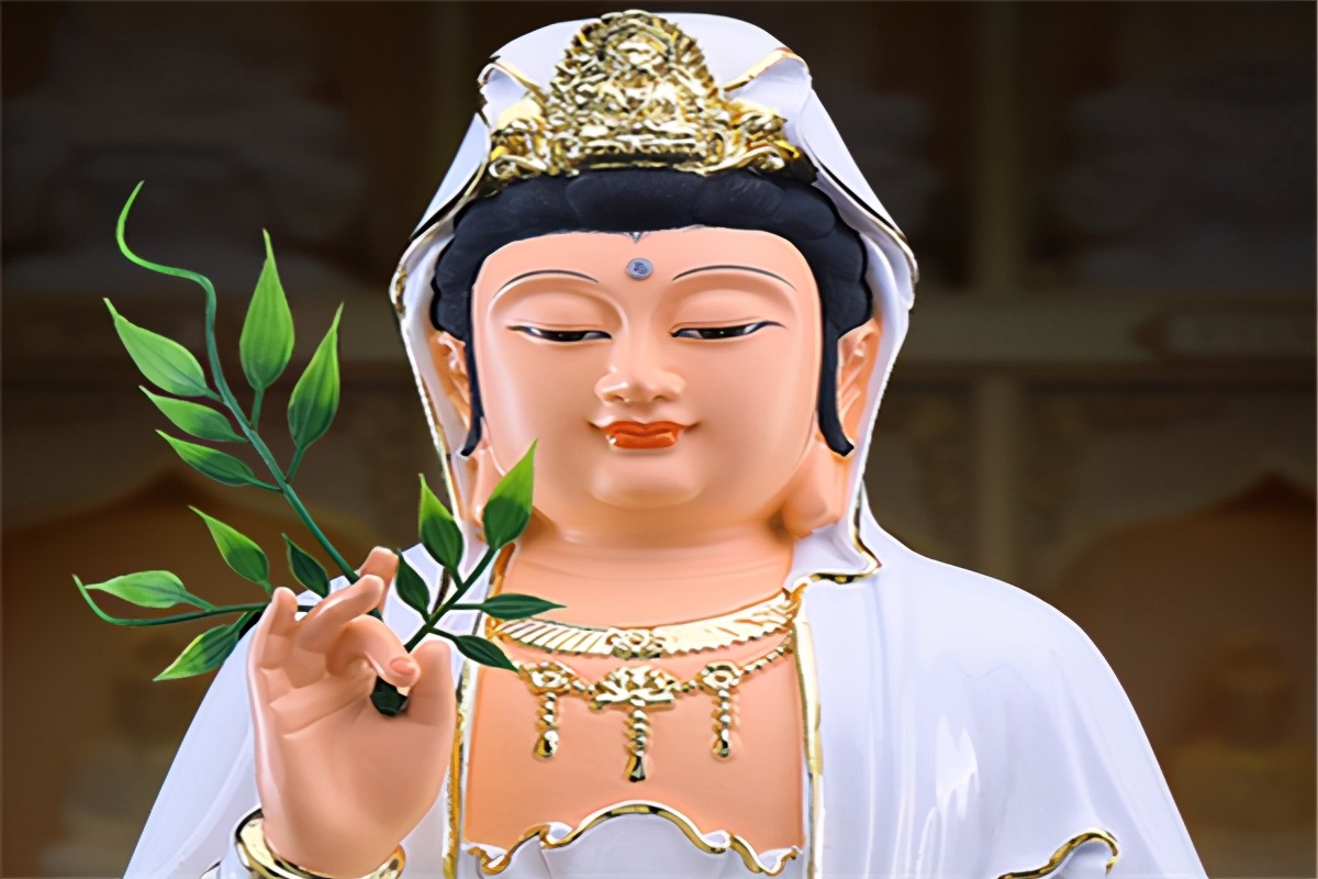 观音手里的杨柳枝样子,观音菩萨手执柳枝