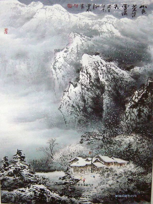 曾刚彩墨山水画公益讲座视频,曾刚彩墨山水画巨幅创作视频