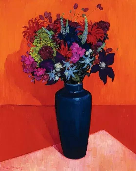 她72岁，画了50多年的画，花儿在她笔下都有了个性