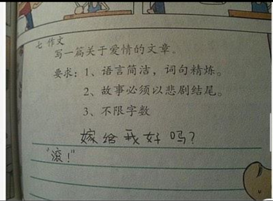 能气死老师的作文,那些能气死老师的作文