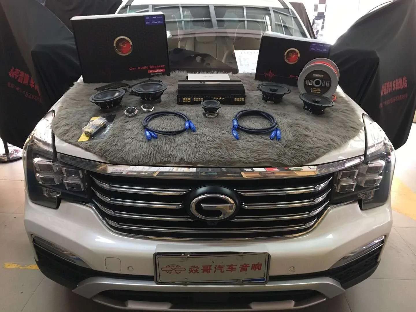 传祺GS8汽车音响升级,传祺gs8升级全套音响4门隔音