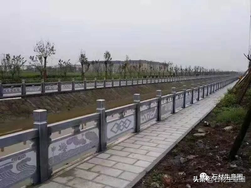 g682花岗岩河道栏杆,湖南河道花岗岩石栏杆