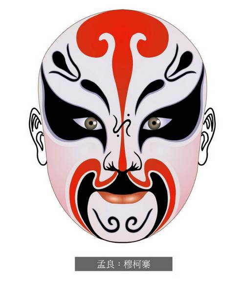 张飞京剧脸谱图片,卡通京剧脸谱图片