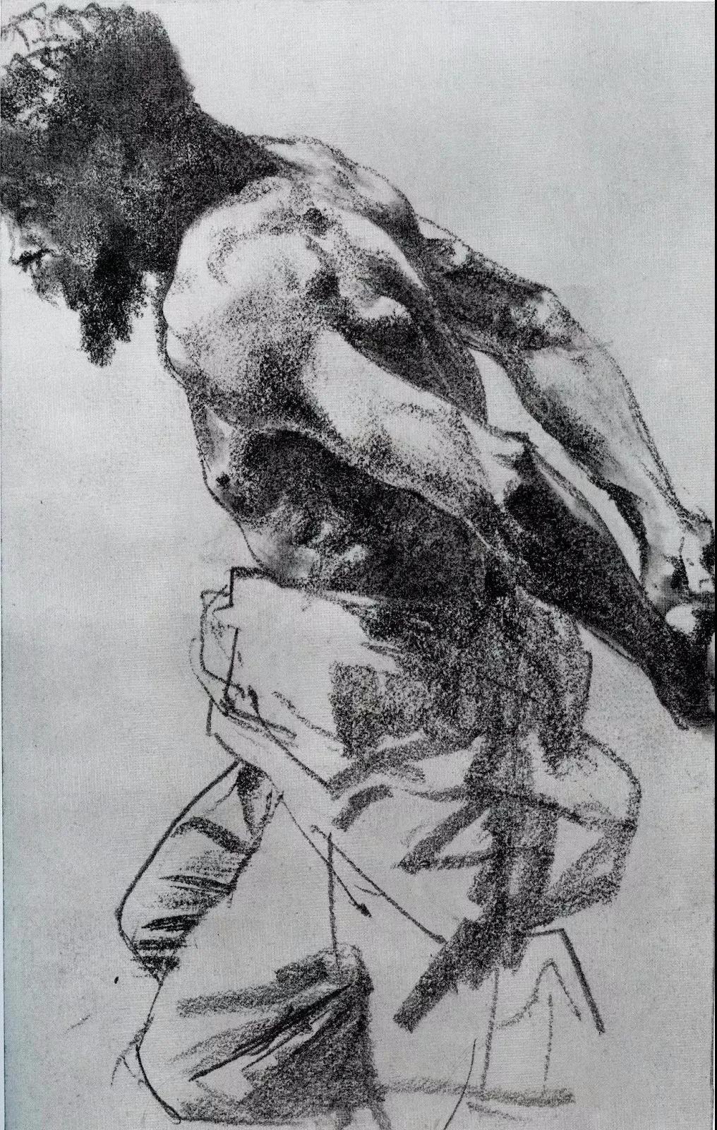 门采尔风景速写高清大图,速写临摹大师作品