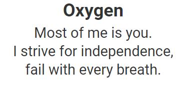 当化学元素遇上俳句。。。|喵咖