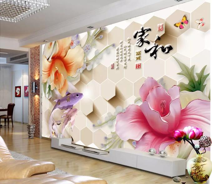 客厅沙发浮雕立体挂画背景墙,现代装饰风格电视背景墙效果图