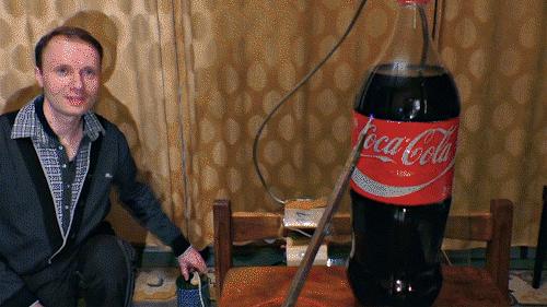 关于可乐瓶的实验,可乐有关的实验