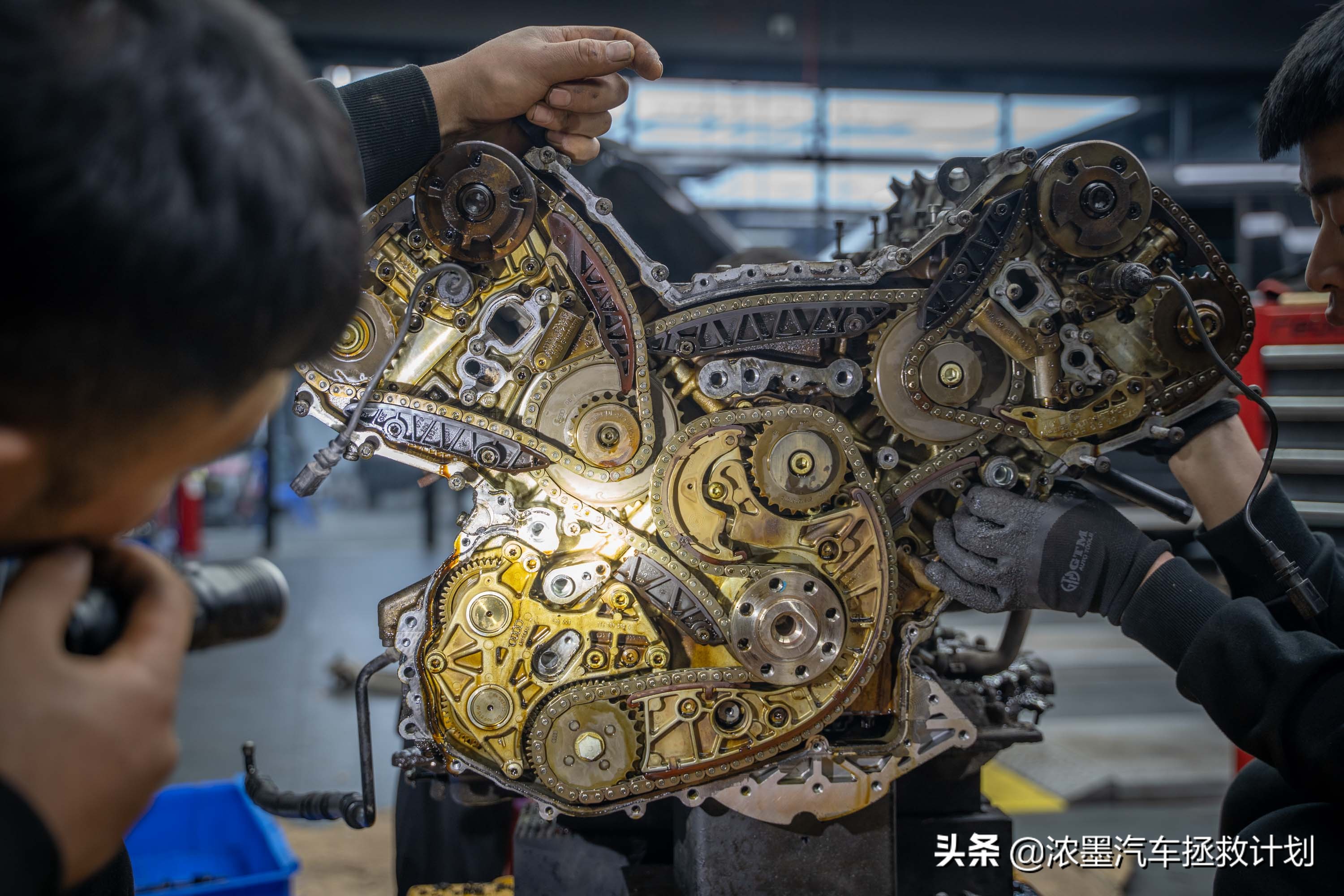 奥迪a6发动机大修全过程,翻新奥迪a6大修发动机