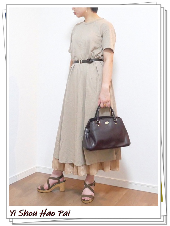 40至50时尚连衣裙穿搭,日系百褶连衣裙穿搭