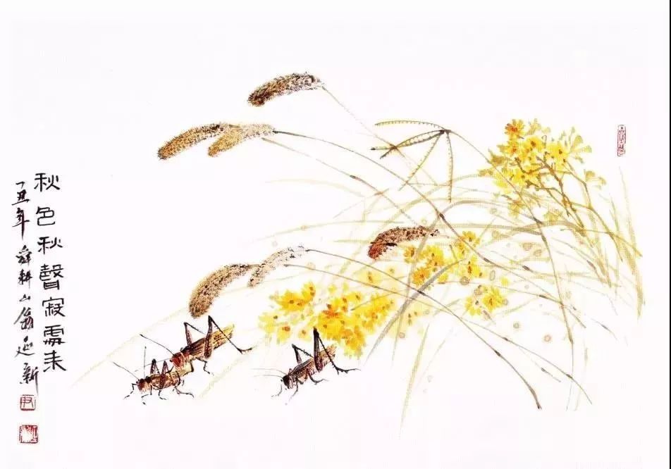 齐白石水墨小品欣赏,齐白石虫草长卷