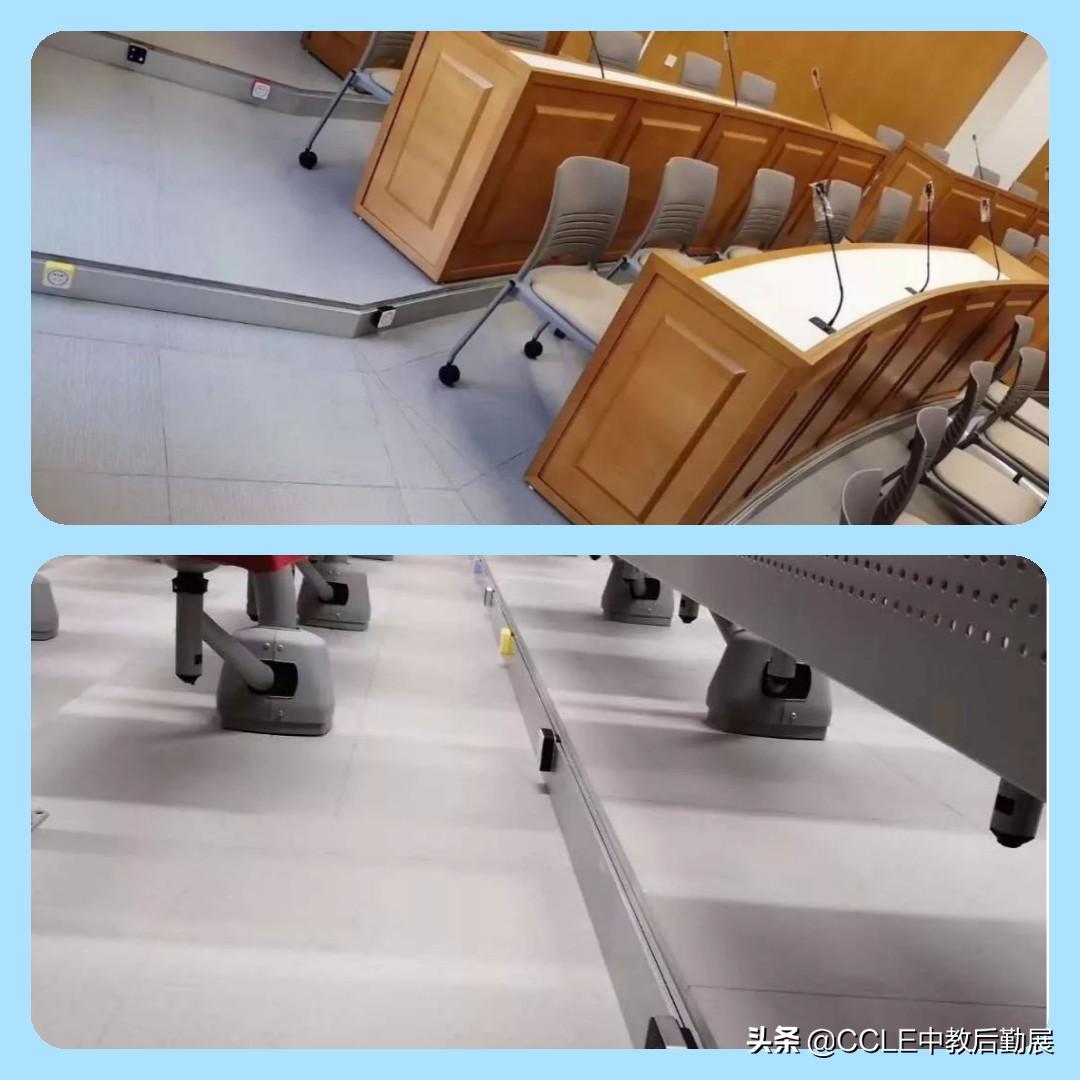 今年120所高校智慧教室改造用了轨道插座，领导看了都点赞！