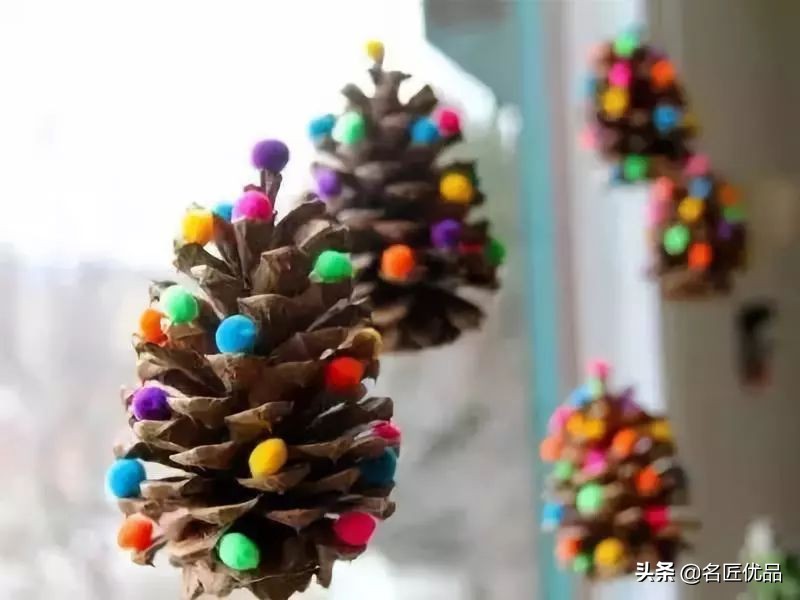 松塔创意手工实用又好看,松塔创意手工动物