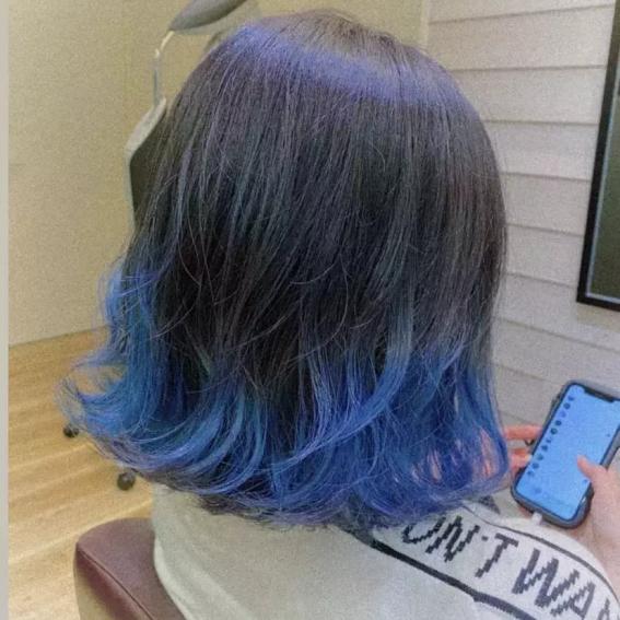 微潮色染发颜色推荐,恶魔紫色