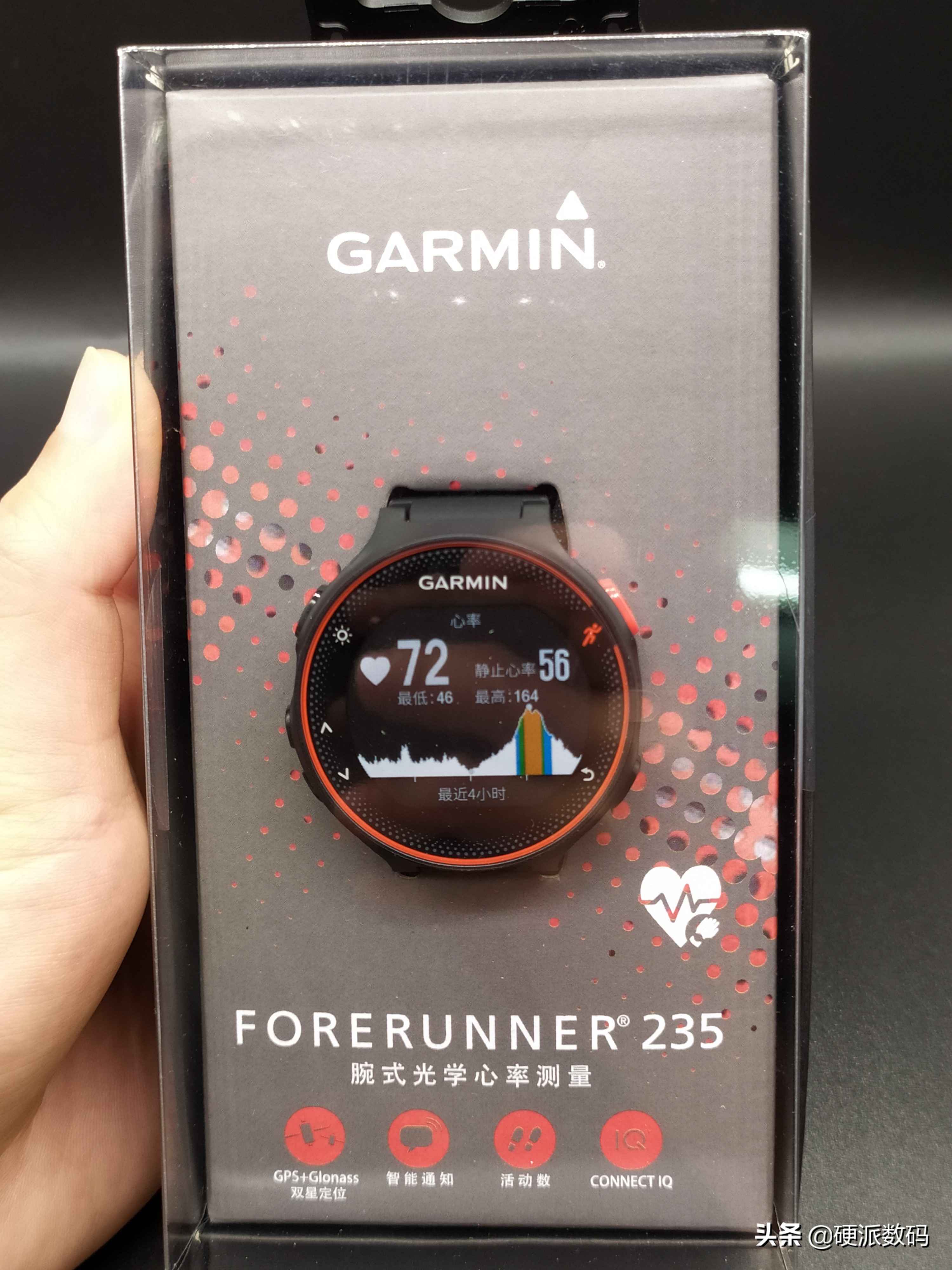 跑友圈最火的手表佳明245开箱,佳明手表245开箱视频