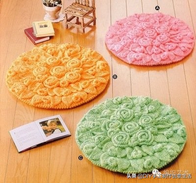美轮美奂的钩编坐垫,怎样钩编各种坐垫