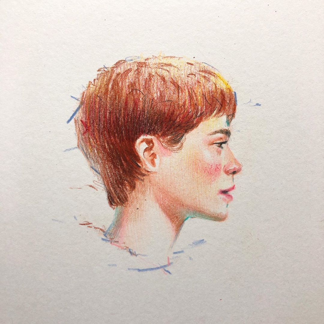 非常适合初学者的画小插画彩铅,彩铅插画手绘中国古风人物四年级