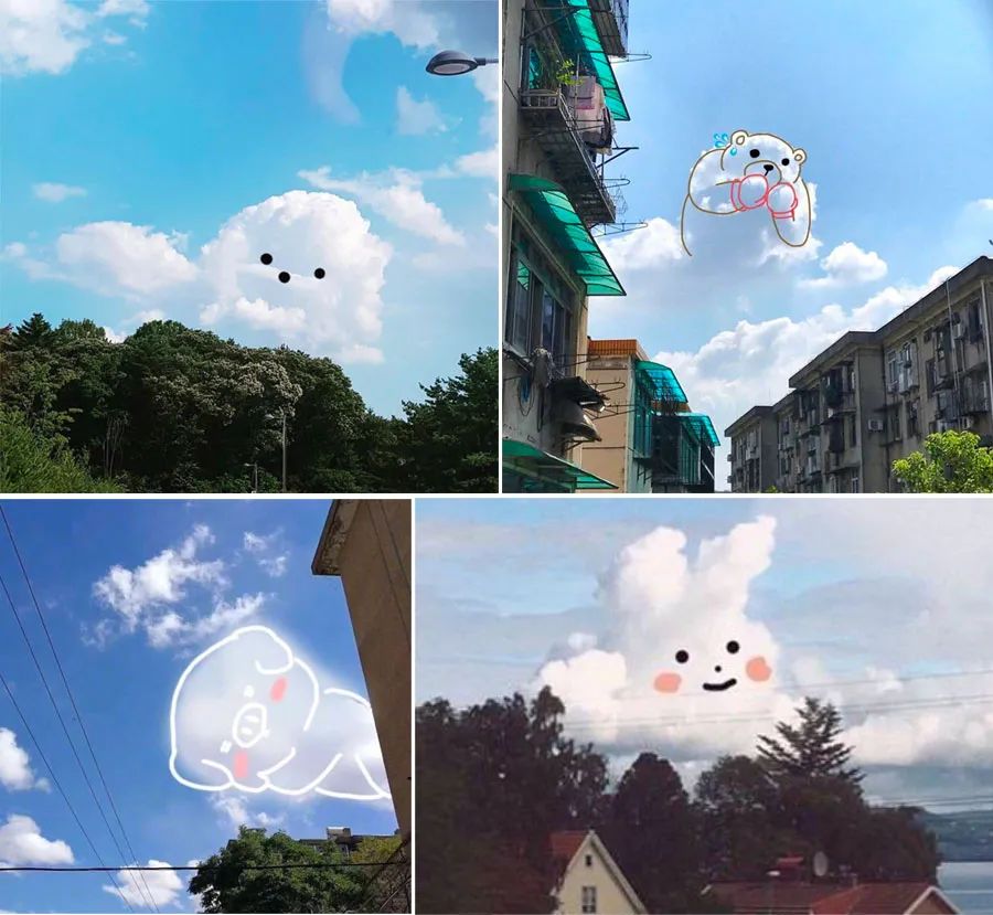 儿童画云简单又漂亮创意画怎么画,儿童画怎么用蜡笔画天空