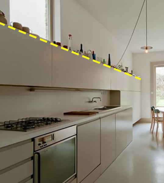 厨房吊柜和台面一样宽可以吗,厨房吊柜距离台面50公分的效果