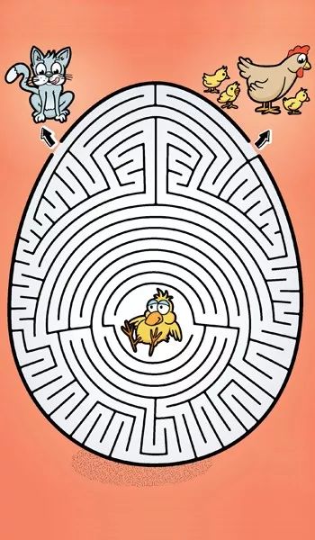 3-4岁空间方位思维训练游戏,0—6岁儿童逻辑思维迷宫游戏