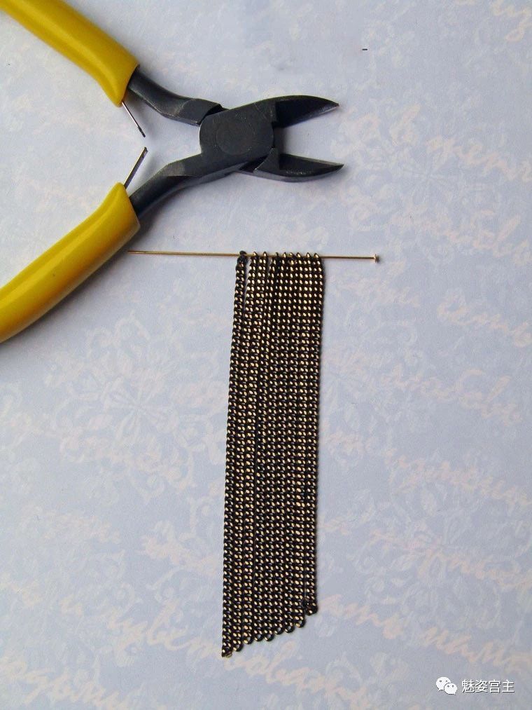 珍珠流苏耳环制作教程,流苏耳环做法教学视频