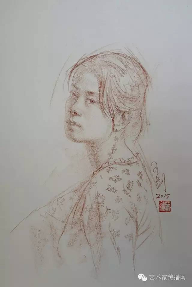 王剑的绘画作品欣赏,画家王剑粉笔画作品欣赏