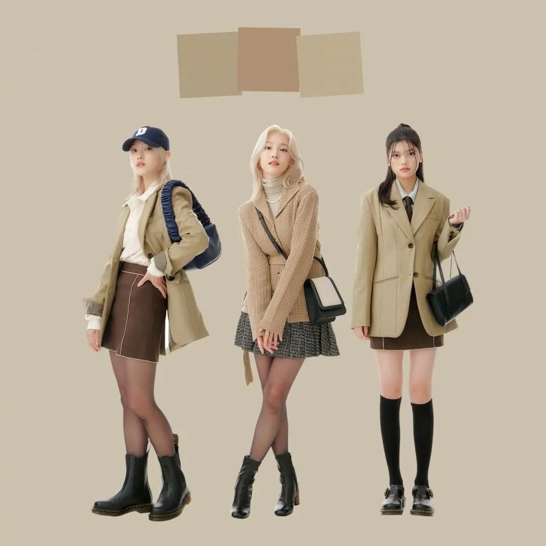 太喜欢秋天了高级色系穿搭,秋冬季最火色系穿搭