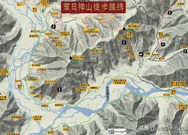 神山十大徒步路线图,川西小环线自驾攻略青绕神山