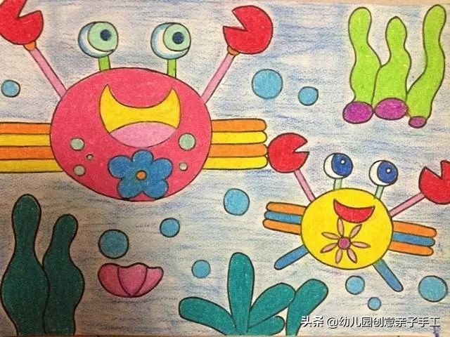 上百张幼儿园创意儿童画,儿童绘画创意3-6岁童年童画
