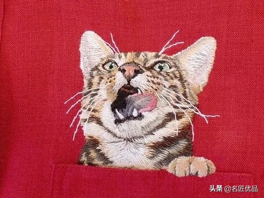 猫咪手工创意画,猫咪刺绣制作方法