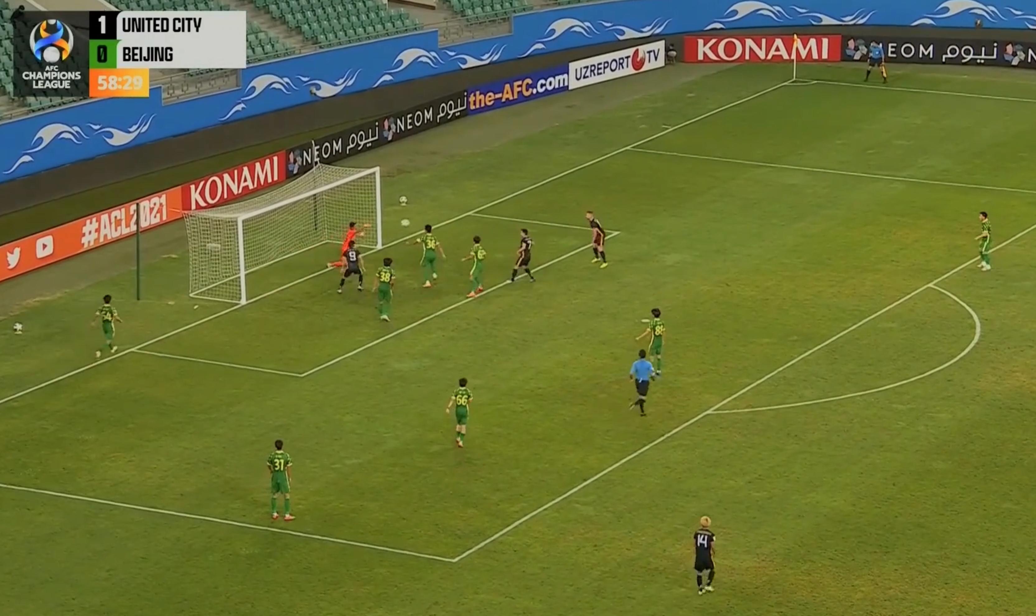 国安1:0进球,国安11场1球锋霸正名