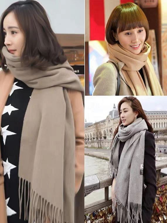 羊绒围巾怎么选,真正的羊绒围巾是薄的还是厚的