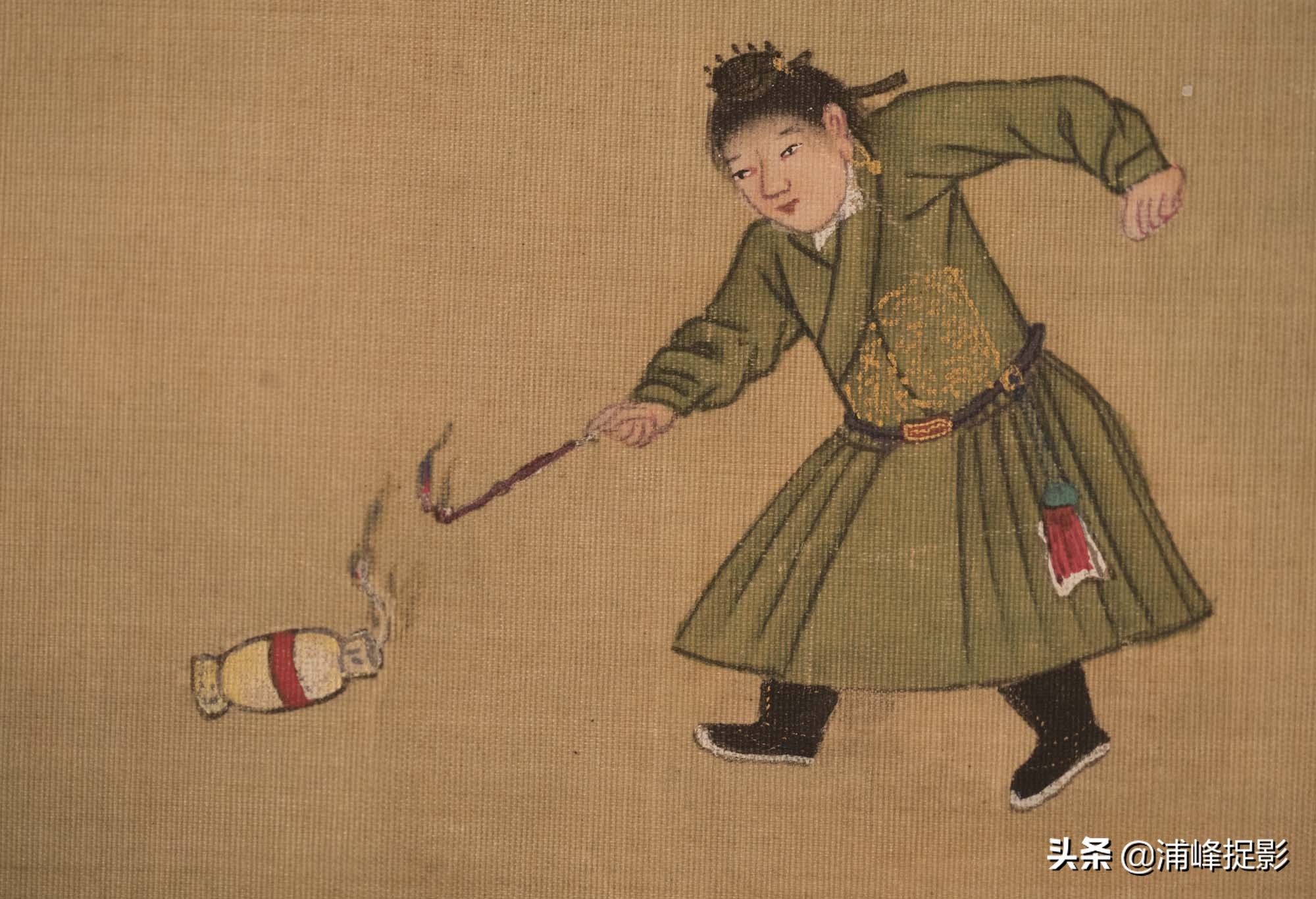 明朝皇帝出土古画,一幅明朝皇帝的古画