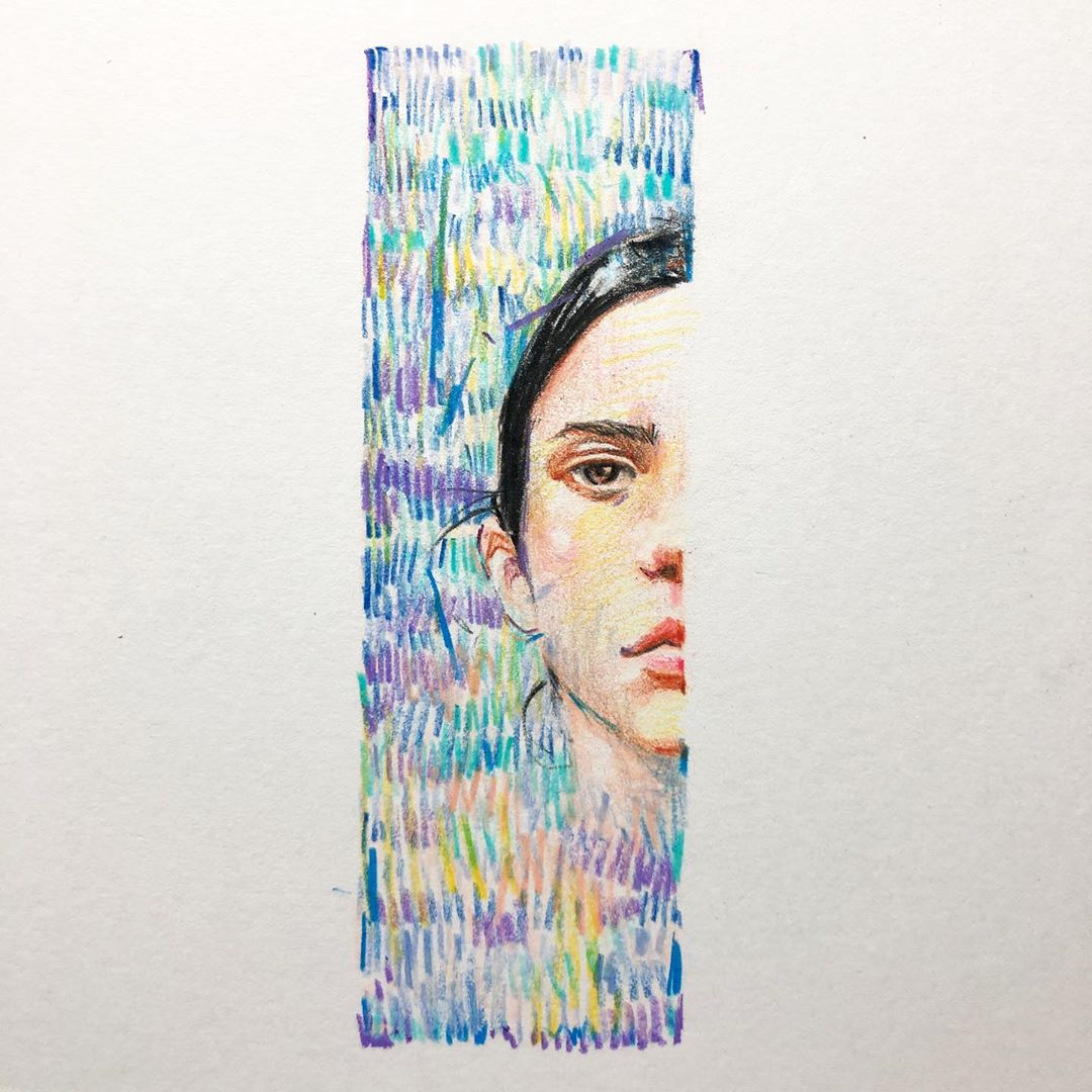 非常适合初学者的画小插画彩铅,彩铅插画手绘中国古风人物四年级