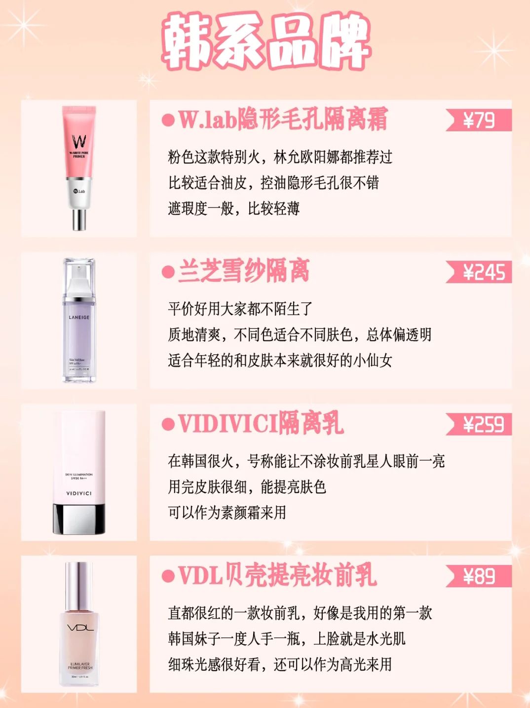 32款隔离霜妆前乳测评功课大合集!适合自己的才是Zui好的