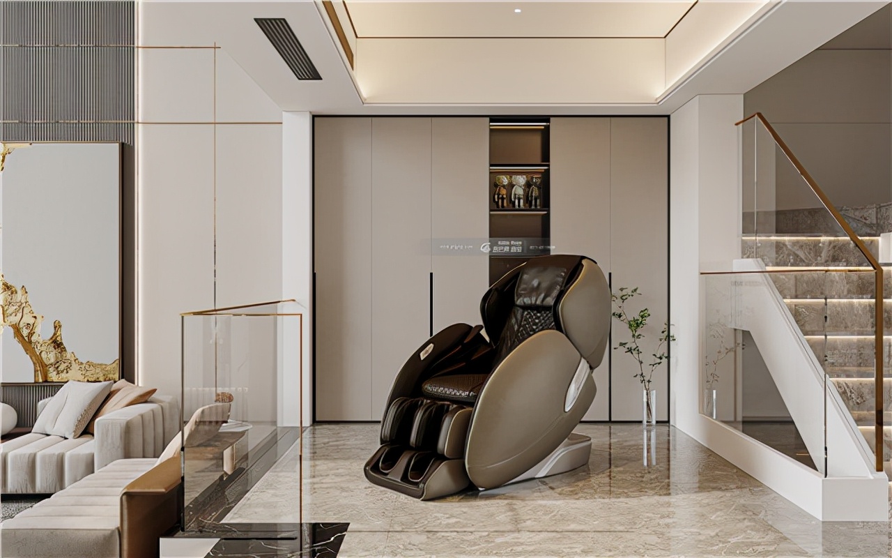 500平米高端轻奢装修,现代轻奢大宅风格效果图