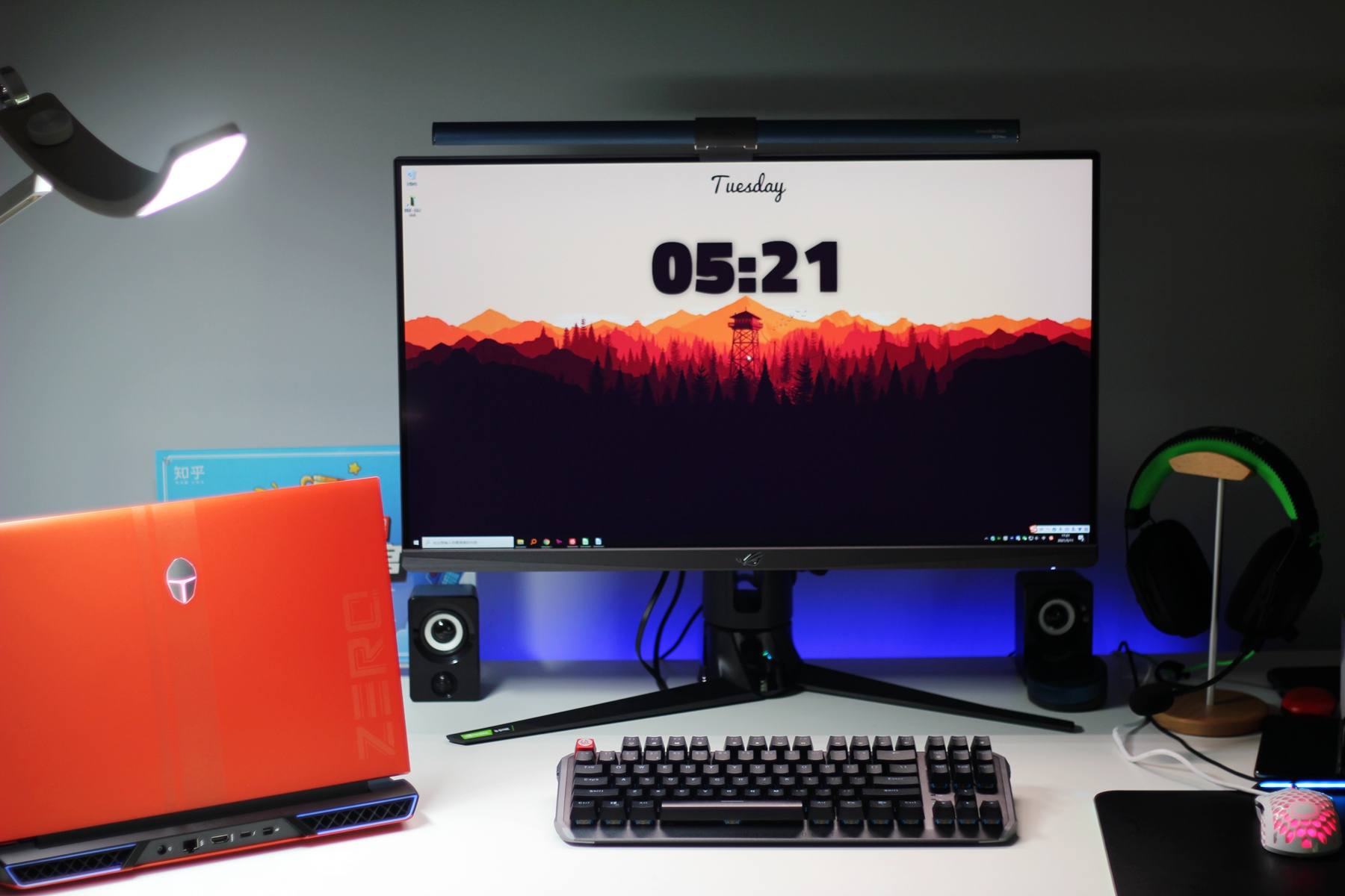 雷神玄龙机械键盘kl5087体验,多功能双头灯二合一复合灯