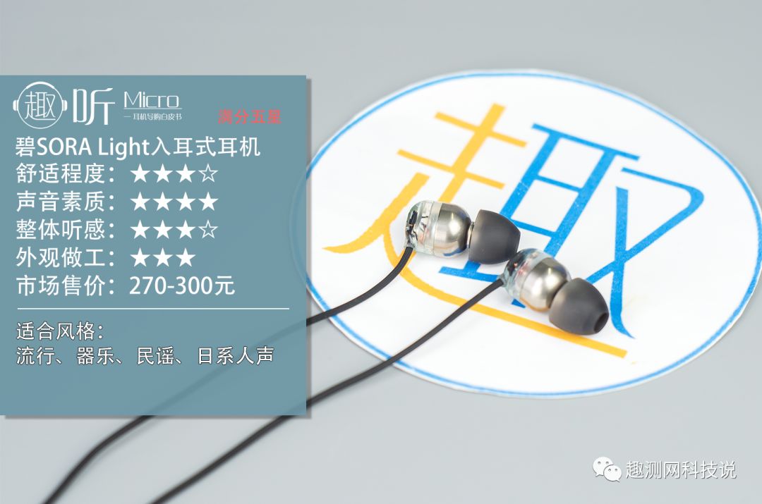 清澈之声：Intime碧SORALight入耳式耳机体验测评报告