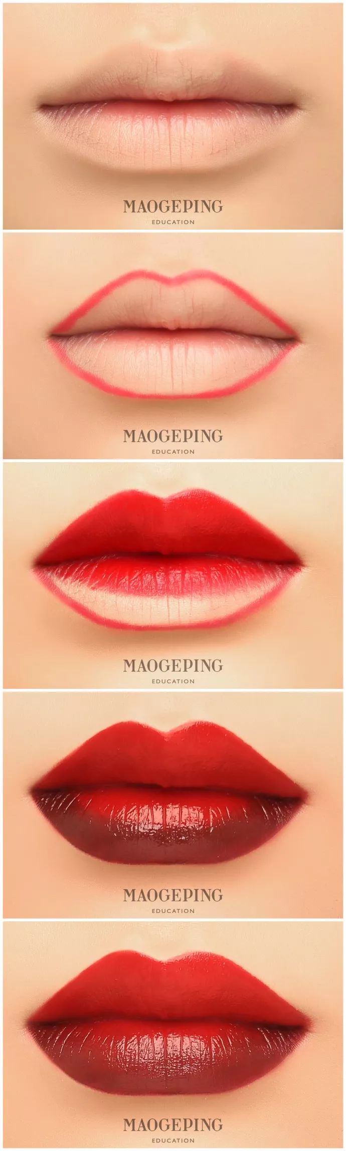 买了口红不会涂,买了很多口红没一个好看的