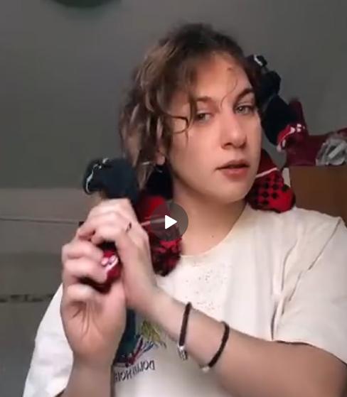 袜子弄卷发视频,如何用简单的袜子变成卷发