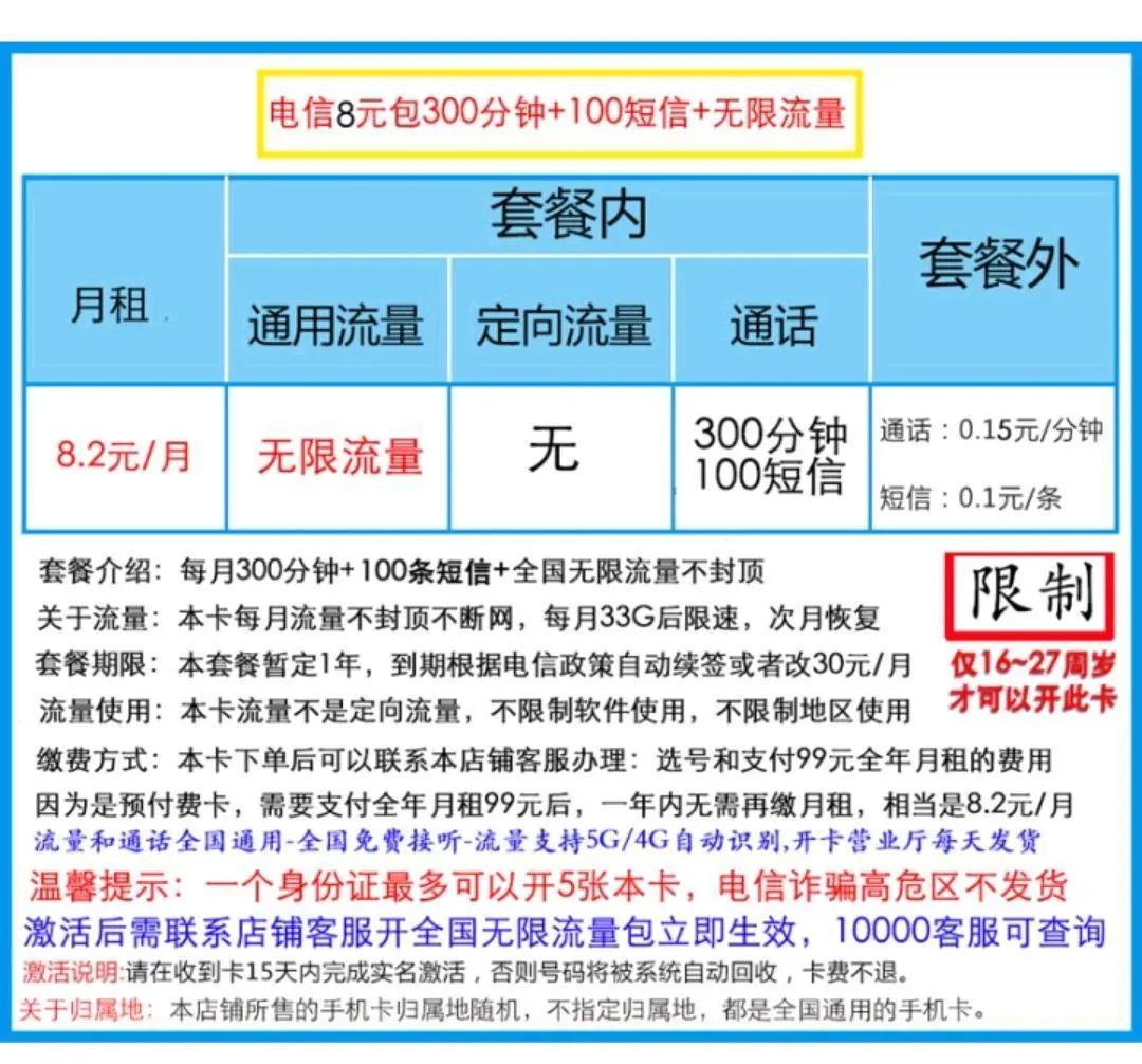 电信29元1000分钟通话无限流量,电信19元无限流量200分钟通话