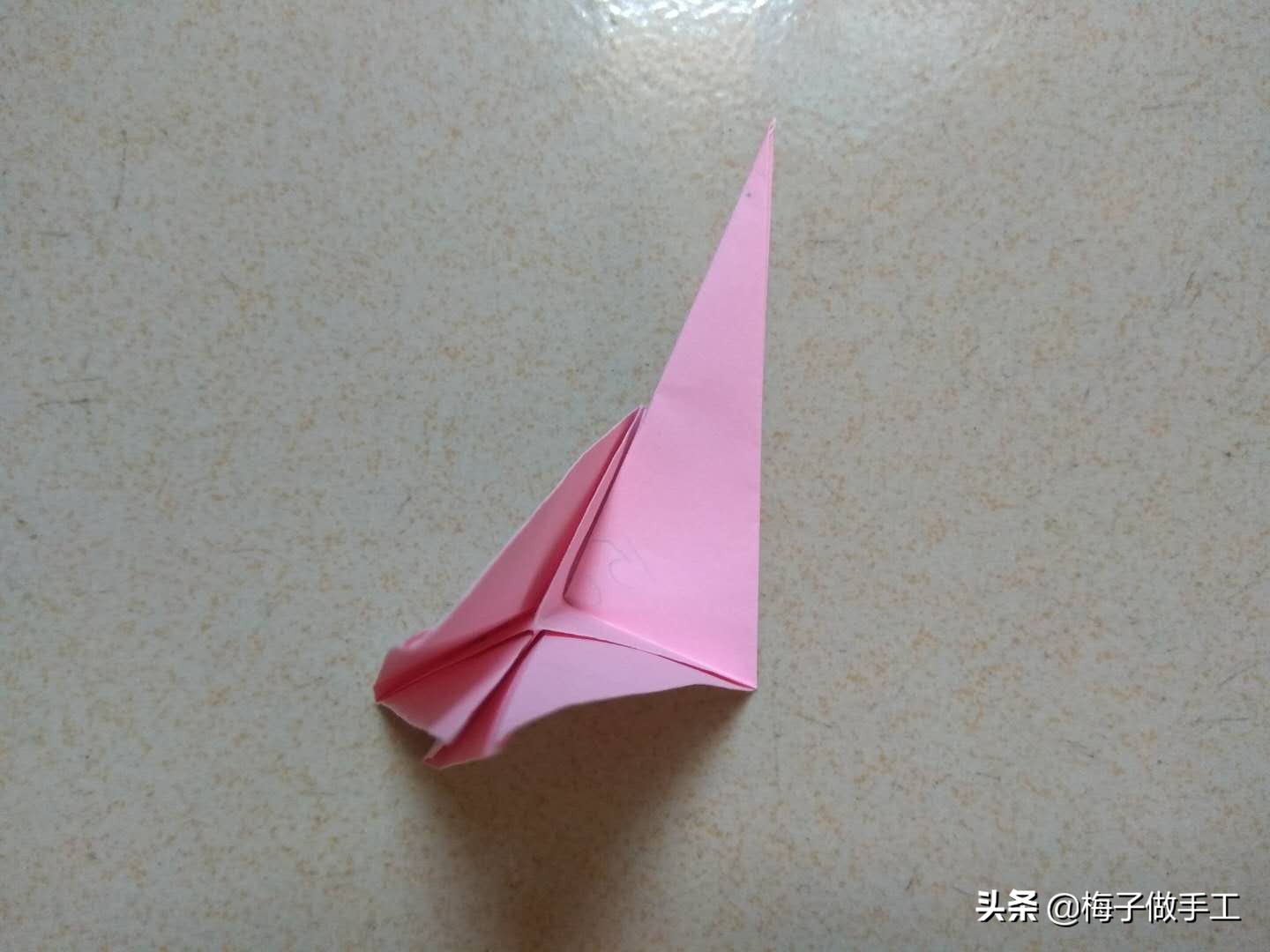 简易折纸小陀螺不用胶水一张纸,折纸小玩具一张纸超简单陀螺