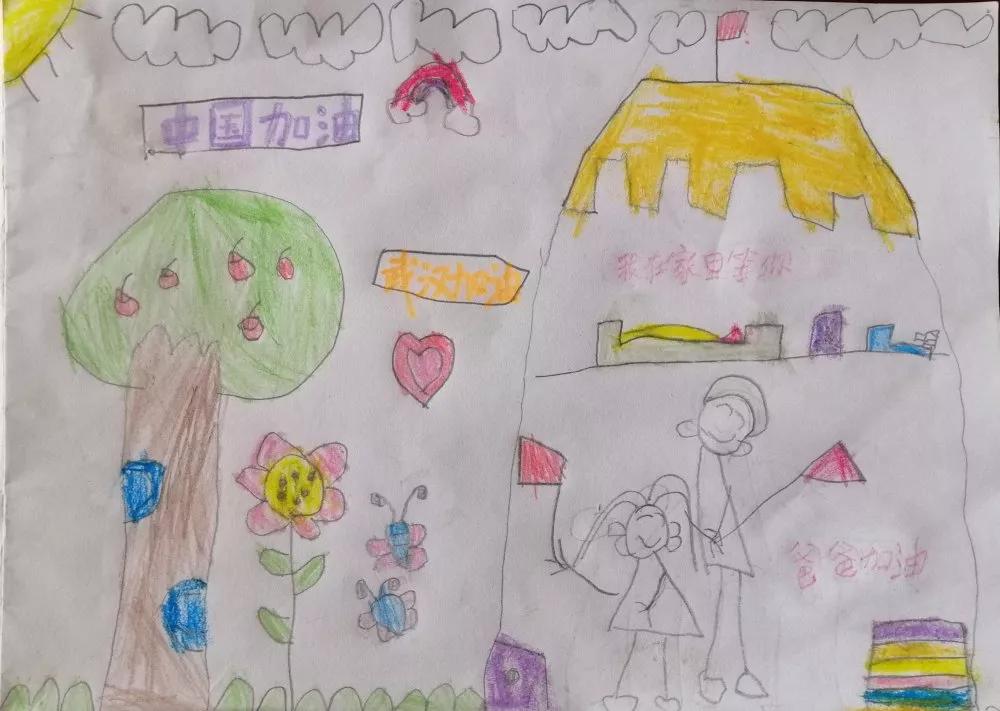 孩子们为防疫一线父母加油,深圳龙华防疫工作人员