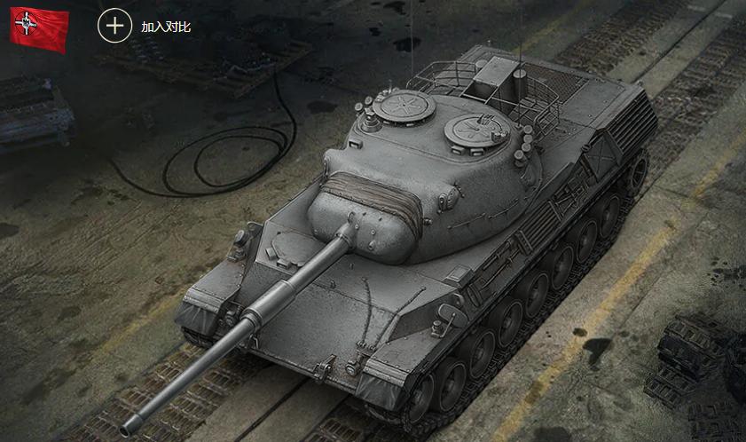 《坦克世界》帅气的豹1人人爱，又能黑枪跑得又快