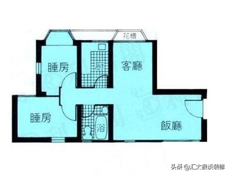 带你们看香港豪宅,60平小户型三房