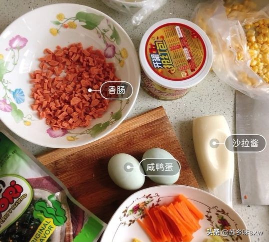 油条饭团营养早餐简单做法大全,早餐一碗面条一碗疙瘩汤一个饭团